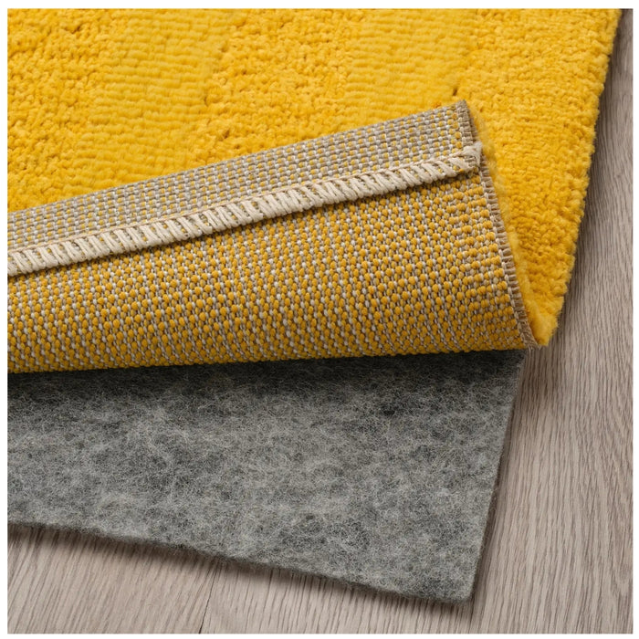 IKEA LANDSVÄG rug, low pile, yellow, 60x90 cm