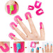 Pink Nail Polish Model Clips (26 pcs) are designed for precise application, preventing smudging and ensuring clean polish lines. Ergonomic shape for effortless nail art and manicures.-159844748480512432934