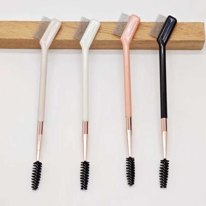 Digital Shoppy Private Label Dual-Ended Eyebrow & Eyelash Brush — Spoolie + Metal Comb