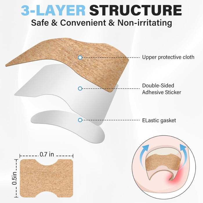 Durable nail paste double-sided adhesive for salon and home nail care