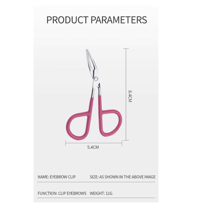 Digital Shoppy Slanted Scissor Type Durable Eyebrow Tweezer Eyelash Extension Volume for Fine Hairs Nose Hair Removal Beauty Makeup Tools