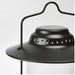 Black outdoor lamp with a white background