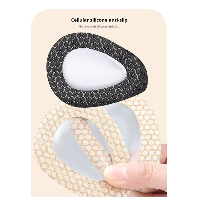 Digital Shoppy Metatarsal Pads & Heel Cushions Soft Gel Self-Adhesive Shock-Absorbing Non-Slip Unisex Foot Insoles for Forefoot Support (beige)