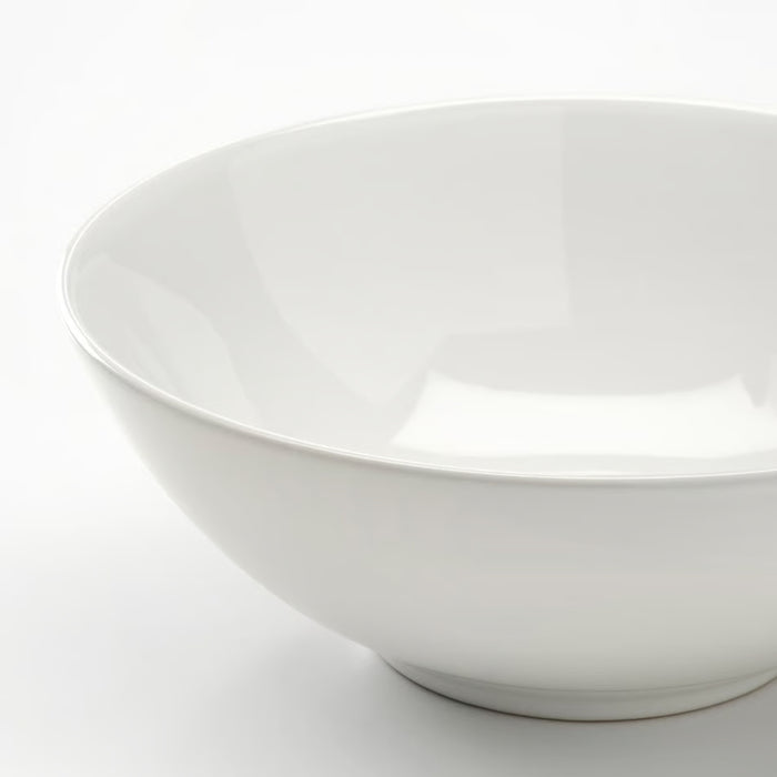 IKEA GODMIDDAG Bowl, white, 16 cm (6 ½ "), plain ceramic bowl with wide opening and curved sides - 40585028