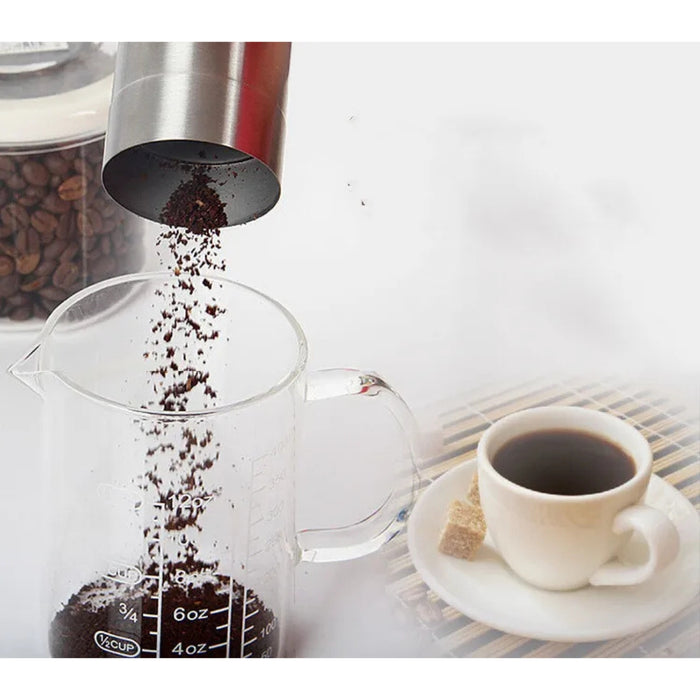 Digital Shoppy Manual Coffee Grinder – 304 Stainless Steel