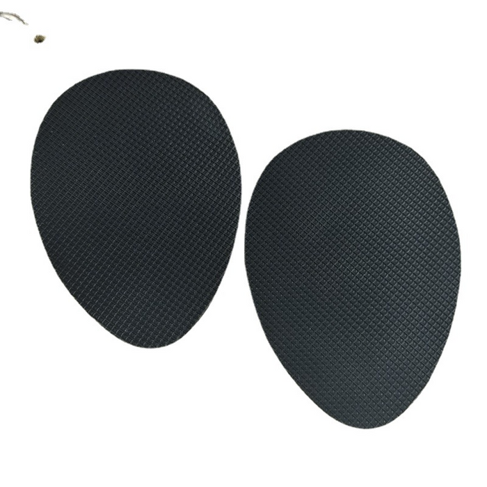 Digital Shoppy Sole Tendon Material Non-slip Half Size Insole With Stickiness, black - 1 pair