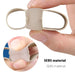 Silicone elastic breathable split toe artifact designed for toe alignment and pressure relief. Flexible, soft material enhances comfort and supports foot stability.