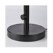 Black metal stand on a white background