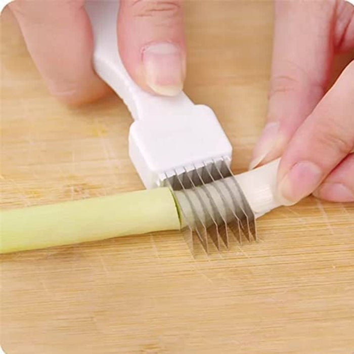 Digital Shoppy White Kitchen Onion Chopper - Quick Vegetable Slicing