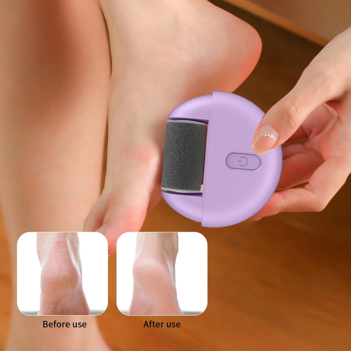 Digital Shoppy USB Charging Electric Foot Grinder – Waterproof Pedicure Tool - Purple