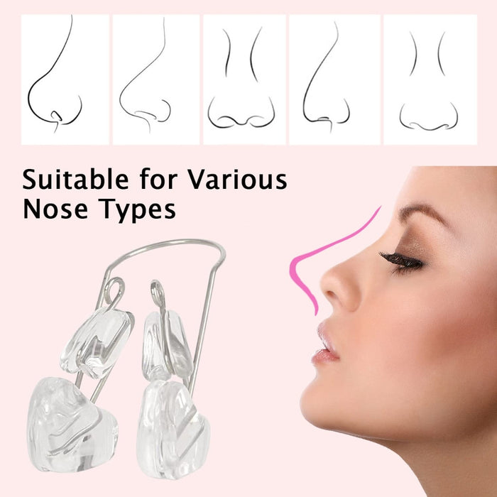 Nose Bridge Lifter – Non-Surgical Shaping Clip, Comfortable Fit, suitable for various nose types with illustrated guide