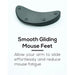 Black curved mouse feet pad with five circular gliders – designed to reduce arm fatigue and enable smooth mouse movement – 1598452347809 13936001