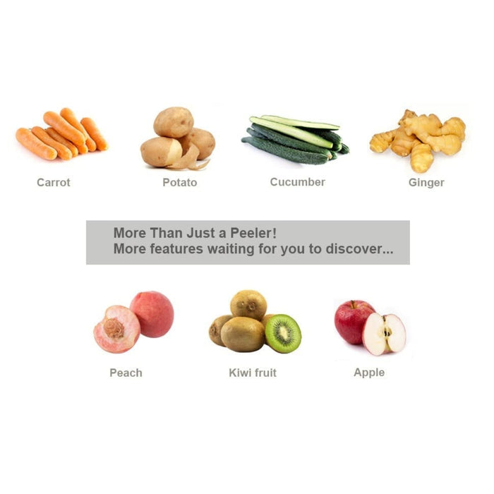 Digital Shoppy Palm Grip Vegetable & Fruit Peeler, Green – Swift Handheld Slicer