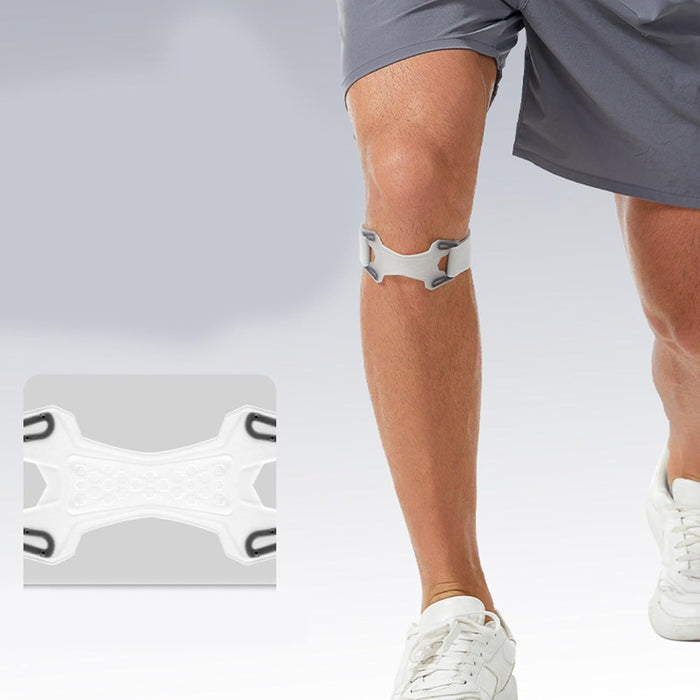 Digital Shoppy Awaken Your Feet Knee Strap Sports Compression Silicone Knee Brace for Hiking Running Basketball Camping Fitness Adjustable