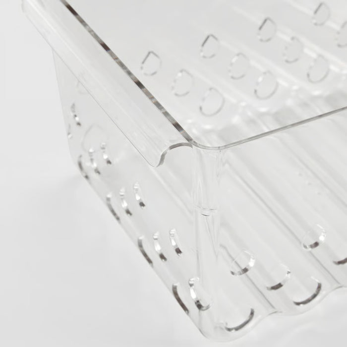 IKEA KLIPPKAKTUS Storage basket for fridge, transparent, 30x19x14 cm (11 3/4x7 1/2x5 1/2 ")