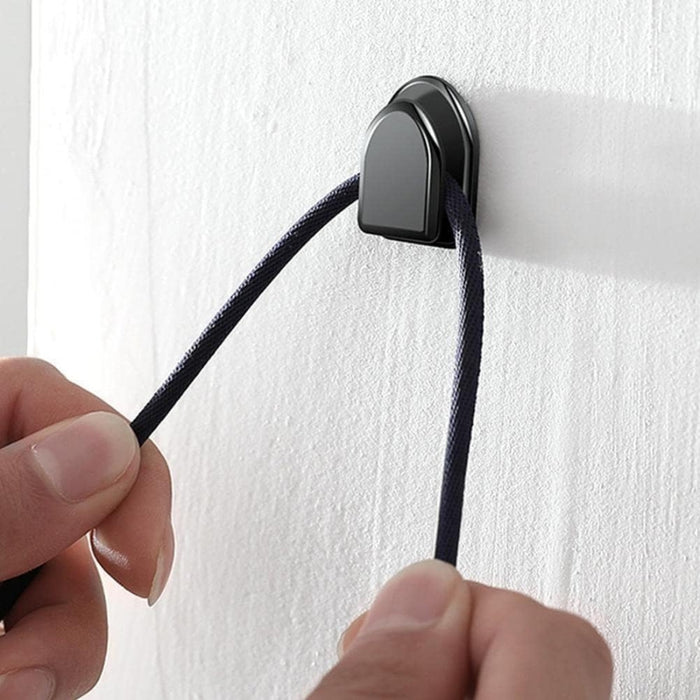 Digital Shoppy Mini Car Hooks – 4pcs Adhesive Dashboard Organizers, Multifunctional