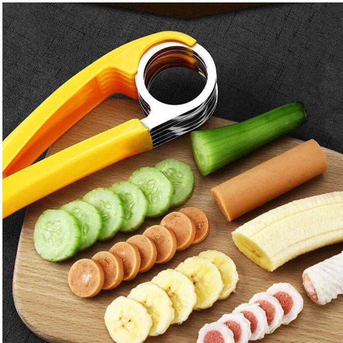 Digital Shoppy Small Ham Sausage Cucumber Cutting Creative Melon Cutter Multi-function Vegetable Fruit Banana Slicer