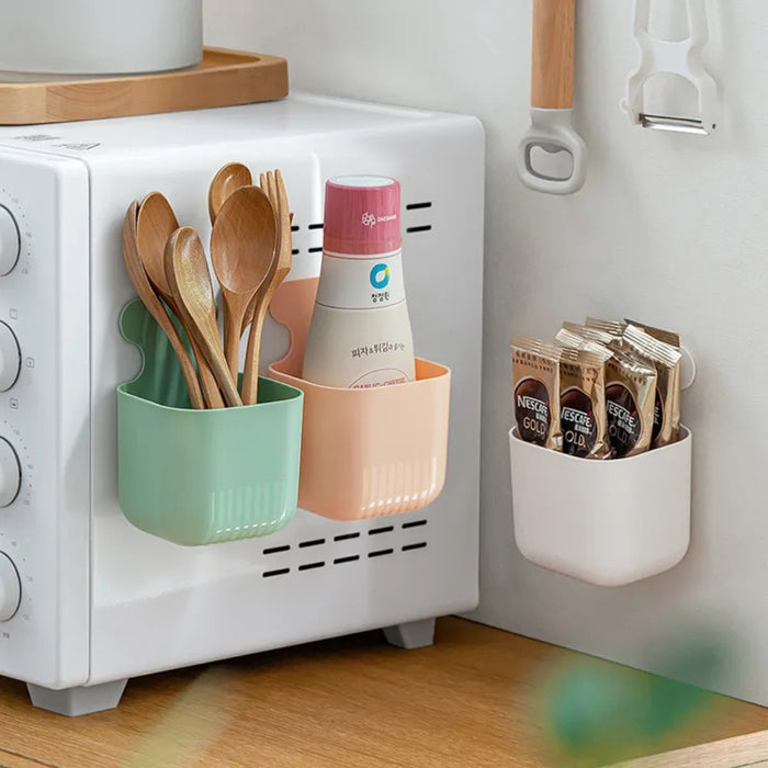 Digital Shoppy Magnetic Wall Hanging Storage Box Kitchen Storage - Green