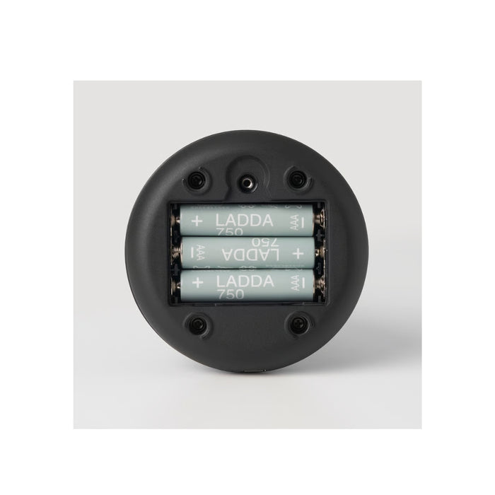 IKEA BJÖRKSPIREA LED decoration light with three LADDA AAA rechargeable batteries placed alongside
