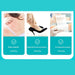 Vertical graphic illustrating wound care training for itchy skin, high heel friction, and postoperative recovery