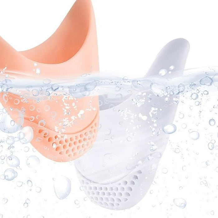 Digital Shoppy silicone toe protectors submerged in water showing washable material