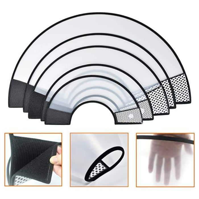 Comfortable dog cone collar for healing after surgery