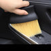Digital Shoppy car interior cleaning brush close-up showing dense yellow bristles
