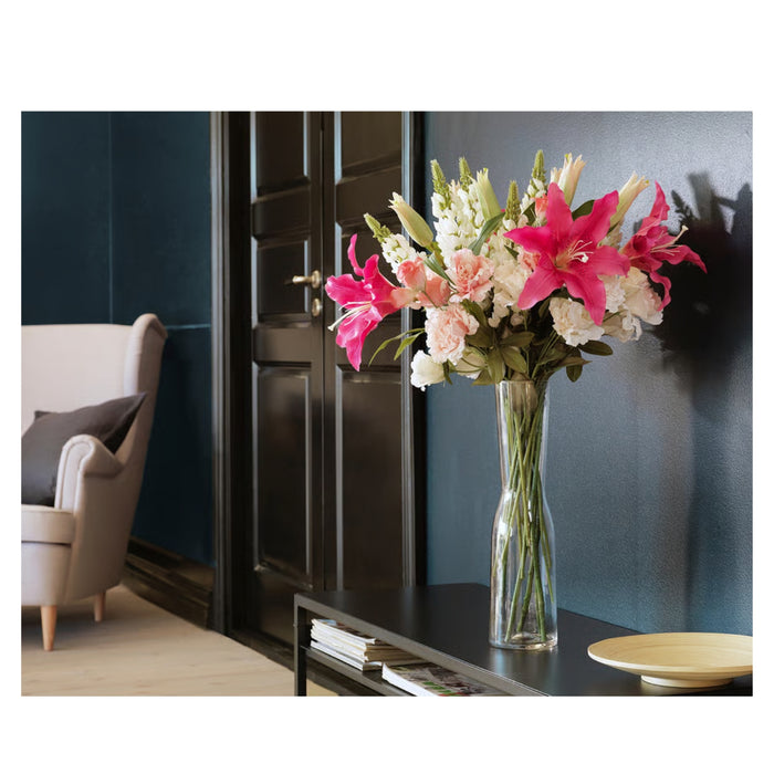 IKEA SMYCKA Artificial flower, Lily/pink and Lily/white 85 cm (33 ½ ")