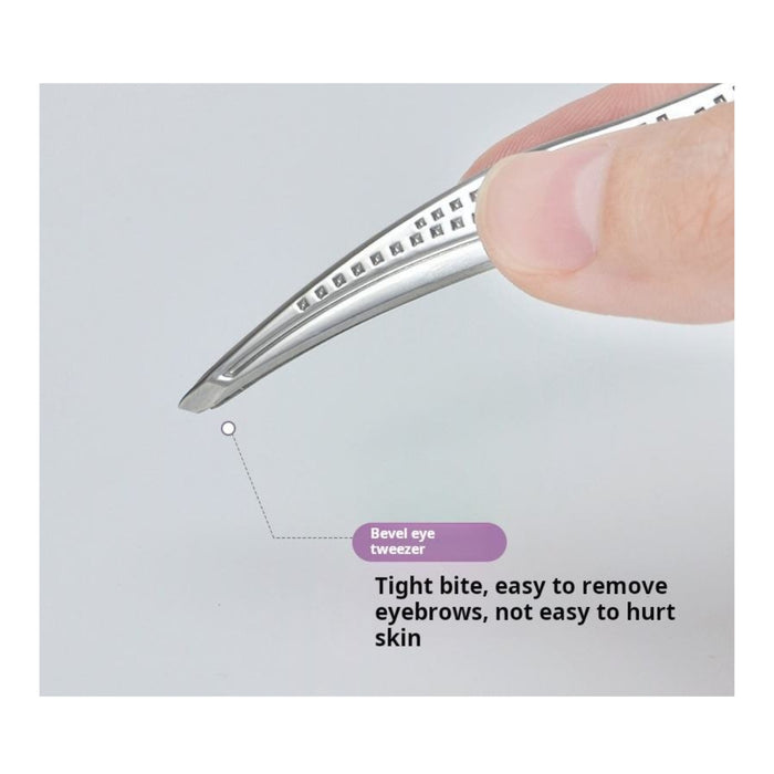 Digital Shoppy Precision Hair Removal Eyebrow Tweezers Top Sale Latest Style Stainless Steel Curved Tip