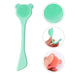 Silicone Nasal Wash Tool – Green, Double-Sided Nose Brush for Deep Cleaning, protective comb teeth design for safe grooming