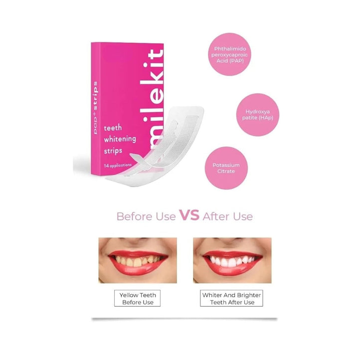 Digital Shoppy PAP Whitening Teeth Stickers Dazzle Whitening Teeth Strips