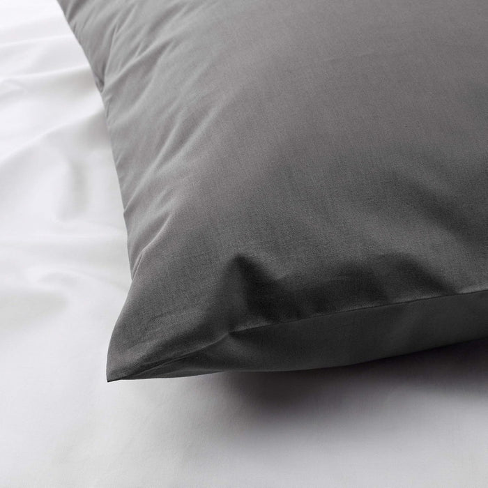 IKEA ULLVIDE Bedding Bundle: Luxury Grey Flat Sheet (240x260cm) & 2-Pack Pillowcases