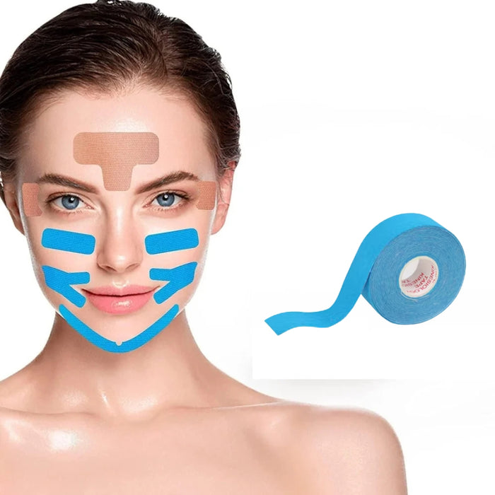 Digital Shoppy Very Hot Sale V Line Lifting Face Tape Customize Wrinkle Reducer Kinesiology Tape（2.5*5cm）