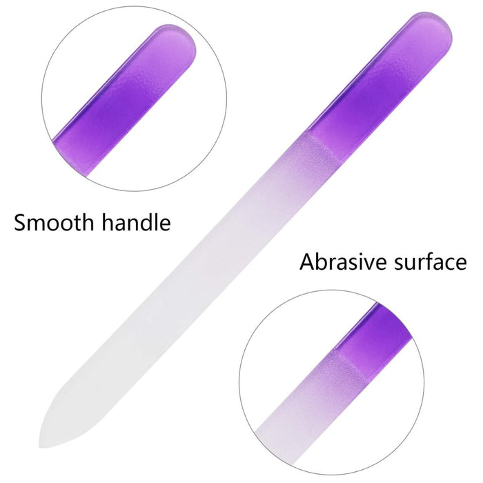 Digital Shoppy Nail File Polishing Manicure Set Purple