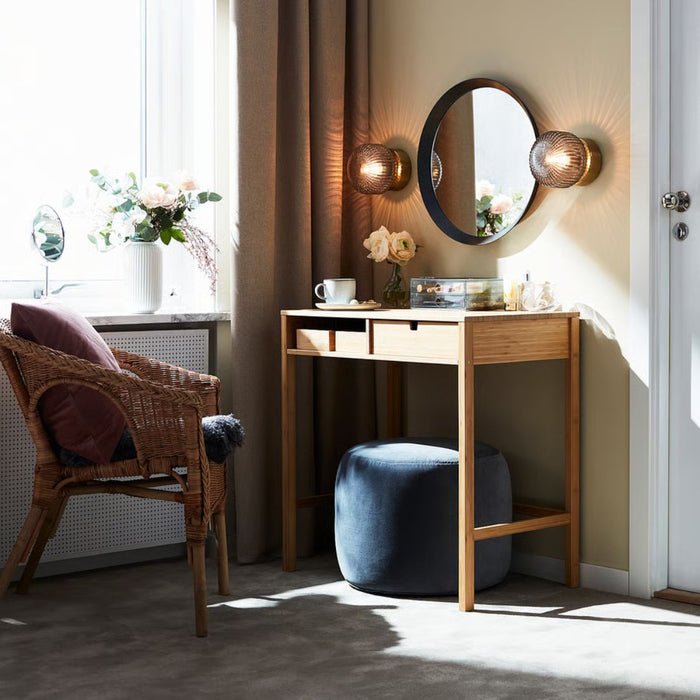 IKEA SOLKLINT Brass & Glass Lighting Collection - Complete Table & Wall Lamp Set