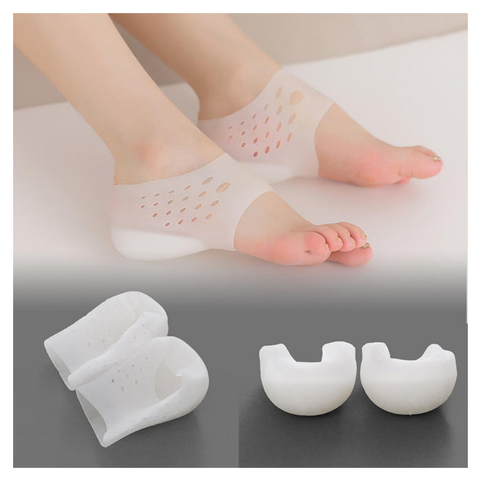 Digital Shoppy Unisex Silicone Invisible Height Increase Insoles, white, 1 pair