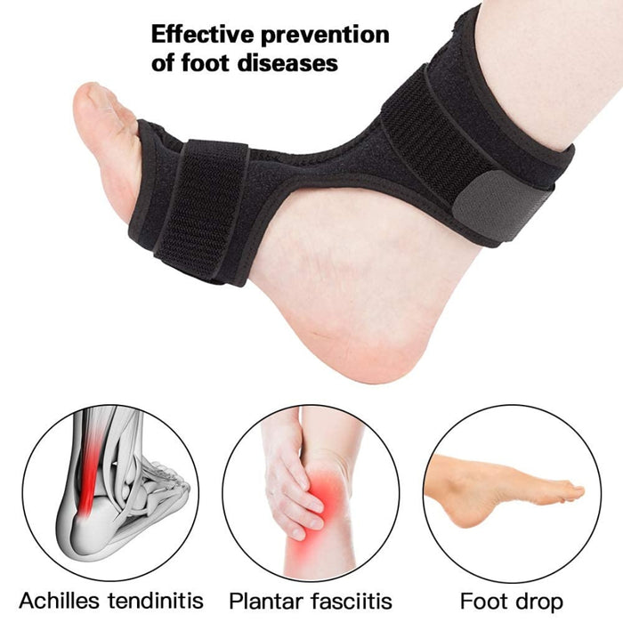 Foot drop orthosis – illustrated relief for Achilles tendonitis, plantar fasciitis, and foot drop
