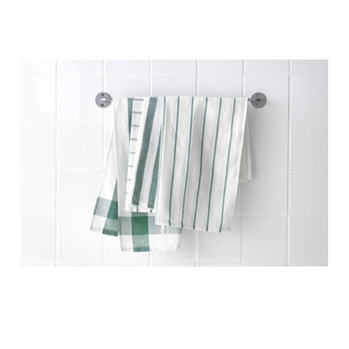 IKEA ELLY Tea Towel, White/Green, 50x65 cm (4 pack )