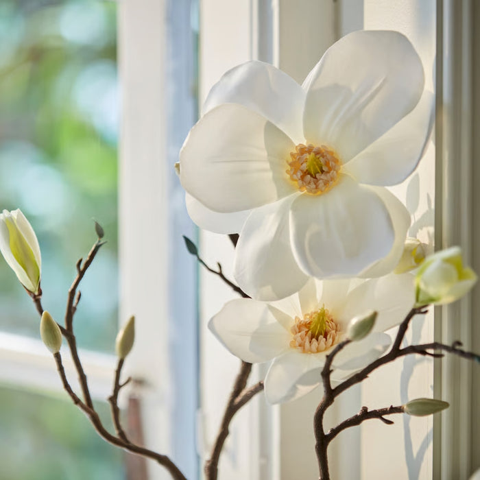 IKEA SMYCKA Artificial flower, in/outdoor/magnolia white, 61 cm (24 ")