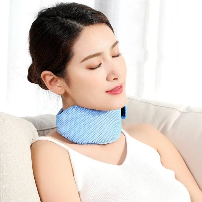 Digital Shoppy Anti-Snoring Chin Strap, Blue – Breathable Neck Support