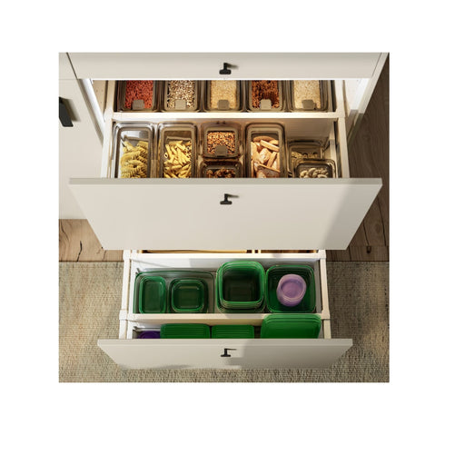 Top view of IKEA PRUTA 2 oz food storage container with lid