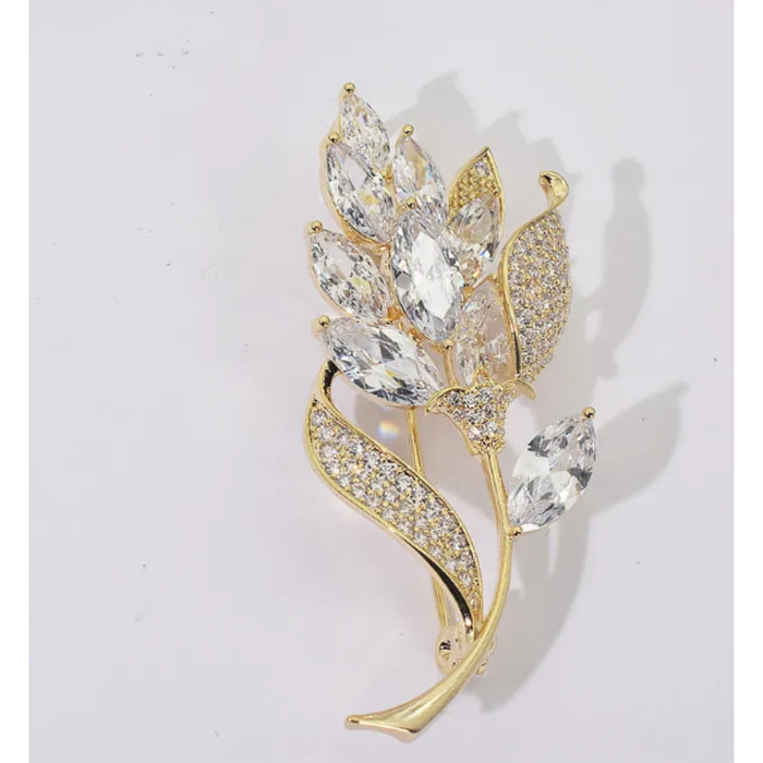 Digital Shoppy Elegant Crystal Brooch Pin