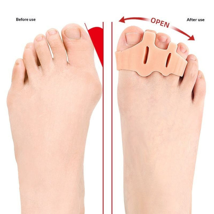Digital Shoppy SEBS toe separator close‑up showing soft elastic material flexibility and durability

