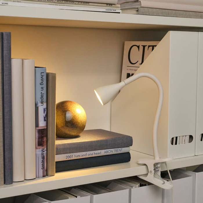 IKEA NÄVLINGE LED Lighting Set: White Work Lamp, Clamp Spotlight, Desk Lamp