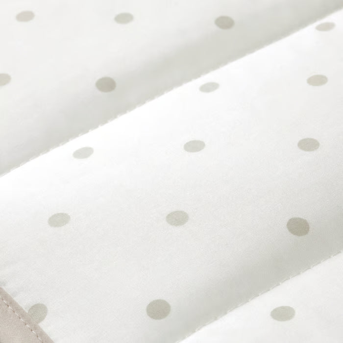 IKEA LENAST Bumper pad, dotted/white grey, 60x120 cm (24x47 ")