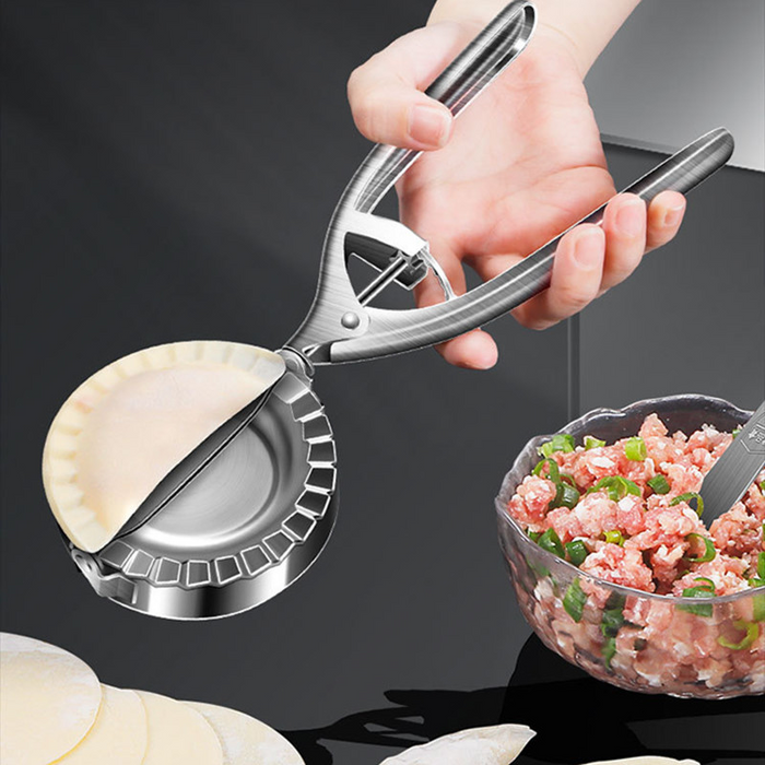 Multi-use dough press for wontons, empanadas and dessert dumplings