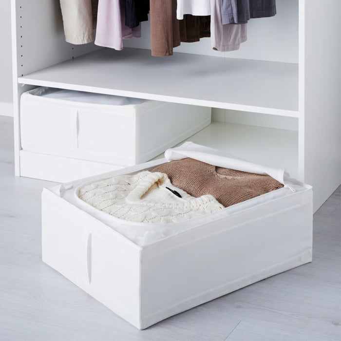 IKEA SKUBB Storage case, white, 43x53x19 cm (17x20 ¾x7 ½ ")