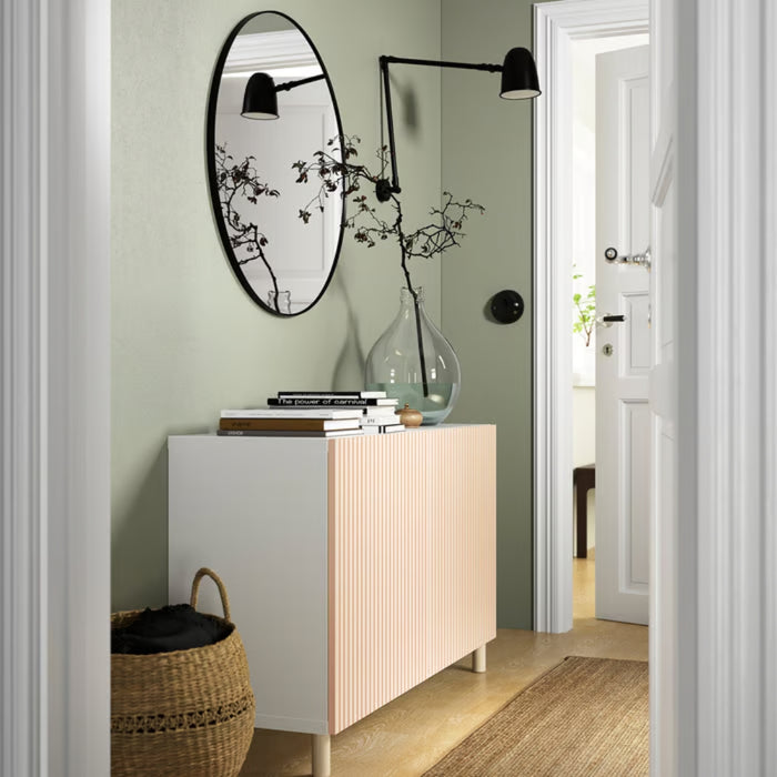 IKEA MEJARP Leg Birch 10 cm 2 Pack with HJÄLPA Hook White 3 Pack — Furniture Support & Wall Storage Combo
