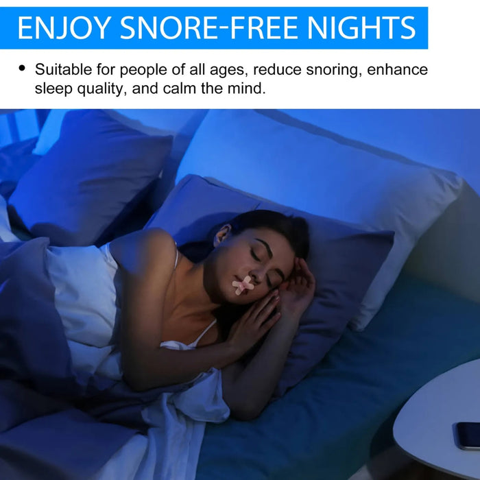 Digital Shoppy 120pcs Anti-Snoring Mouth Tape – Gentle Sleep Strips – White