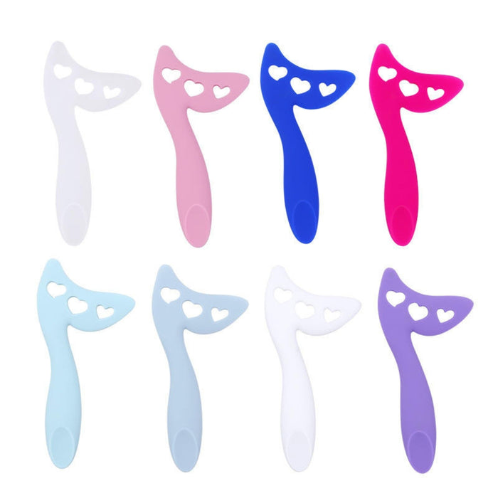 Digital Shoppy Silicone Eye Shadow Guide Template Tool Soft Durable Eyelash Applicators Eye Makeup Tool Eyeliner Stencils